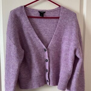 George Lavender Button-Up Cardigan
